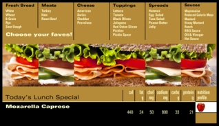 deli menu board