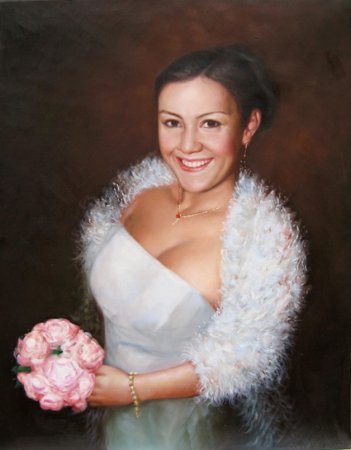 portrait paintings of men. Wedding Portrait Painting