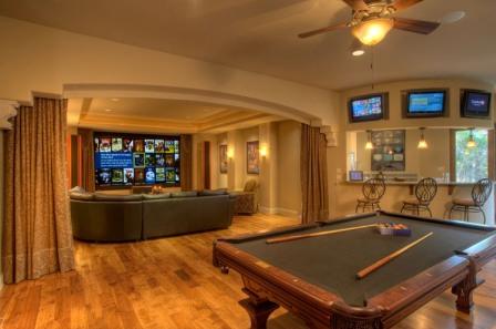 Home Design on Sterling Custom Homes Offers Premier Game And Media Room Combos