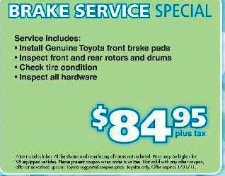 Toyota of tampa bay oil change coupon