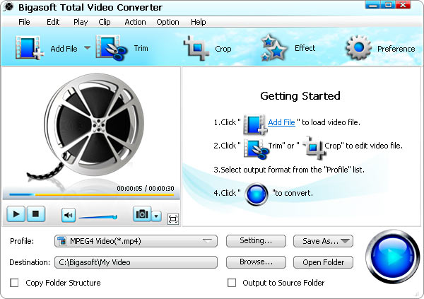 Bigasoft Total Video Converter updated to Support Converting to 24 Bit ...