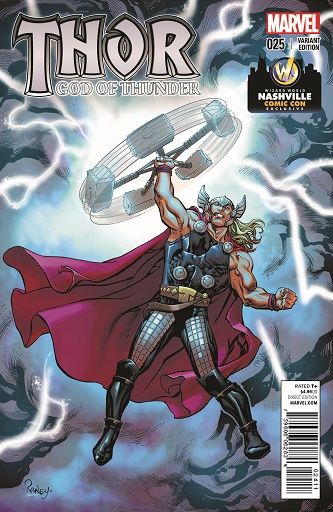 Marvel Comics Wizard World Reveal God Of Thunder 25 Cover By Tom