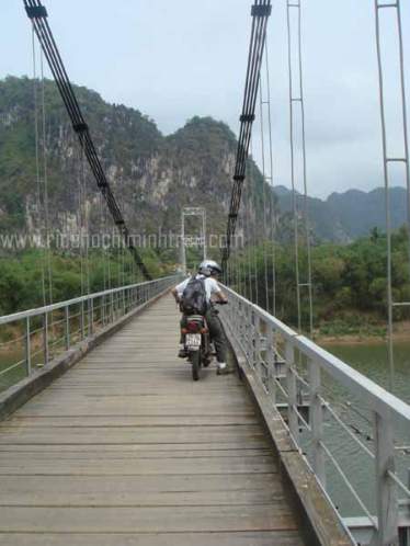 Riding Motorcycle on the Ho Chi Minh Trail, Vietnam