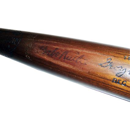 Steiner Sports Steps To Plate With Original Babe Ruth Bat -- John ...