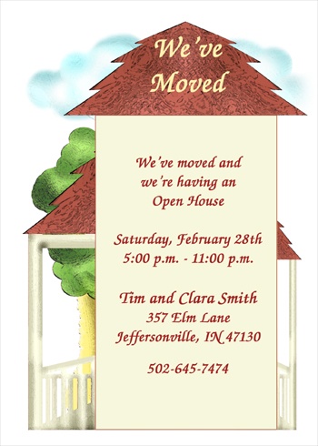 Open House Invitation - Open House Party Invitations -- Sarah Porter ...