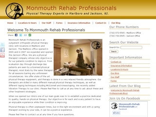 Monmouth Rehab Professionals Unveils Their Newly Redesigned Website ...