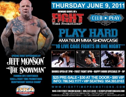 Jeff "The Snowman" Monson Hosts MMA Amateur Showcase -- Fight Time ...