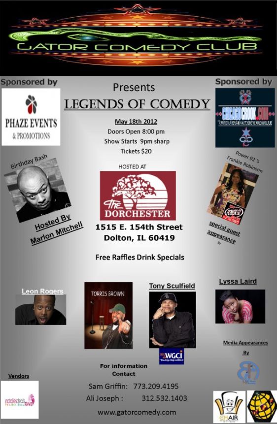 Gator Comedy Club Presents: LEGENDS OF COMEDY & B-DAY BASH For Comedian ...