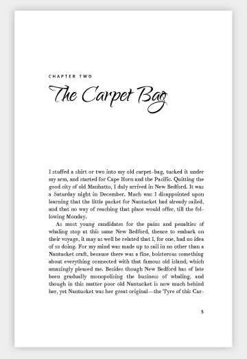 The Chapter Opening Page in Book Design