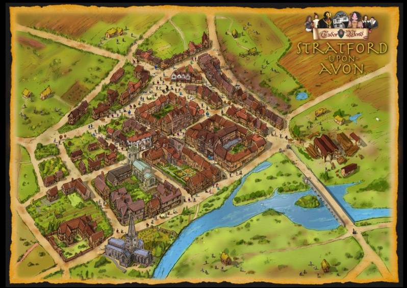 New Map Of Shakespeare S Stratford Revealed The Falstaff Experience Tudor World Prlog