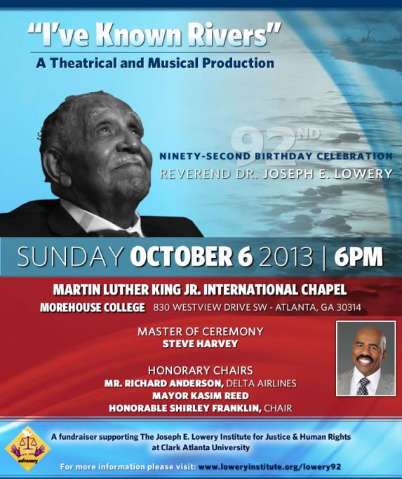 Rev. Dr. Joseph E. Lowery's 92nd Birthday Celebration October 6 In ...