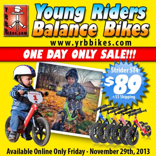 balance bike black friday