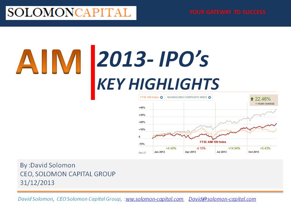 New report from SOLOMON CAPITAL GROUP - AIM Market 2013: Key Highlights ...