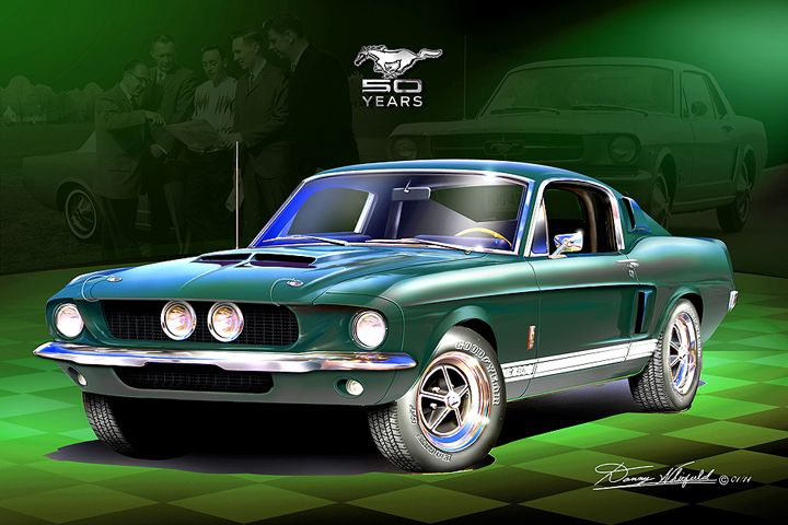 The Original Pioneers of the Ford Mustang Commemorative Art print ...