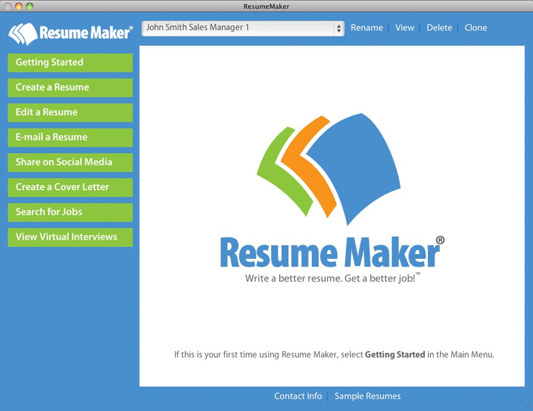 download the last version for mac ResumeMaker Professional Deluxe 20.2.1.5048
