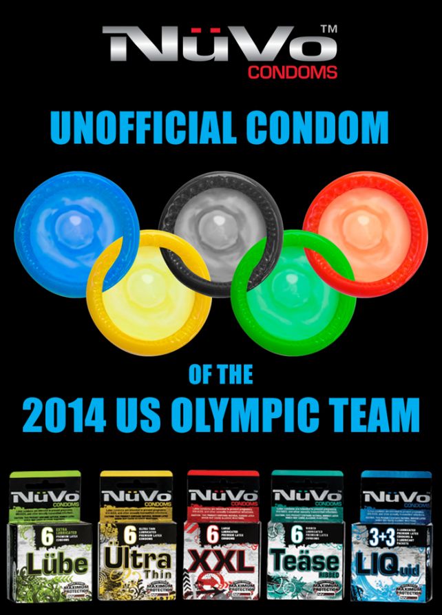 Nuvo Condoms The “unofficial Condom” Of The 2014 Us Olympic Team Will Donate Condoms To The Gmhc