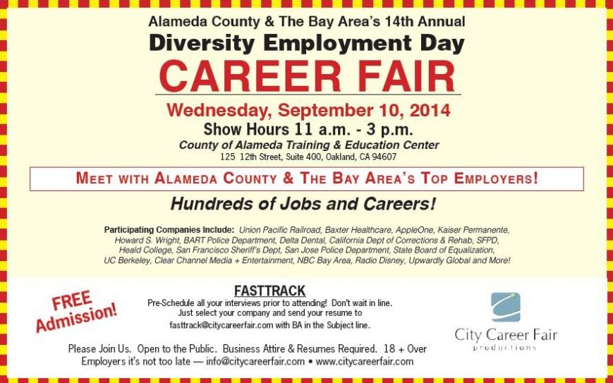 Bay Area's 14th Annual Diversity Employment Day Career Fair Offers 100s