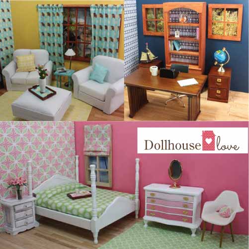 decorated dollhouses