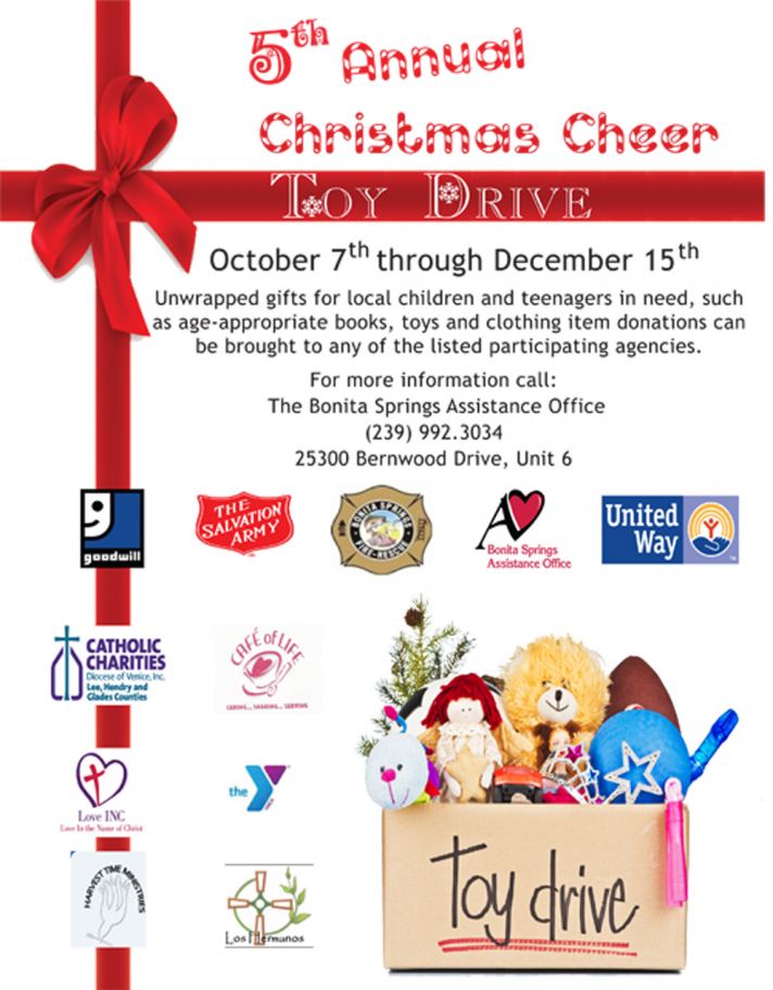 Local Charities Team Up For The 5th Annual “Christmas Cheer” Toy Drive -- Bonita Springs 