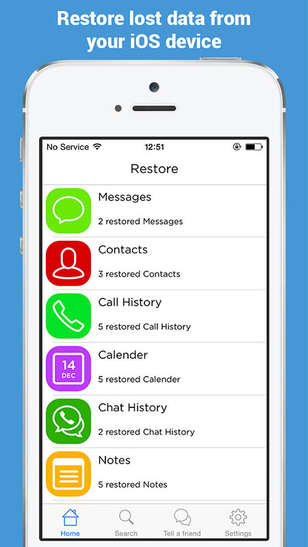 Restore Deleted Data Back to Your iOS Apple Device with Restore App