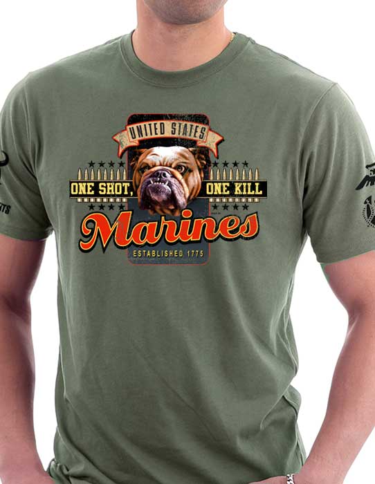 usmc dog shirt