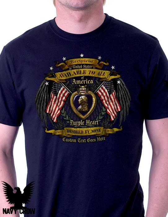 Purple Heart T-shirt On Deck at Navy Crow! -- Navy Crow | PRLog