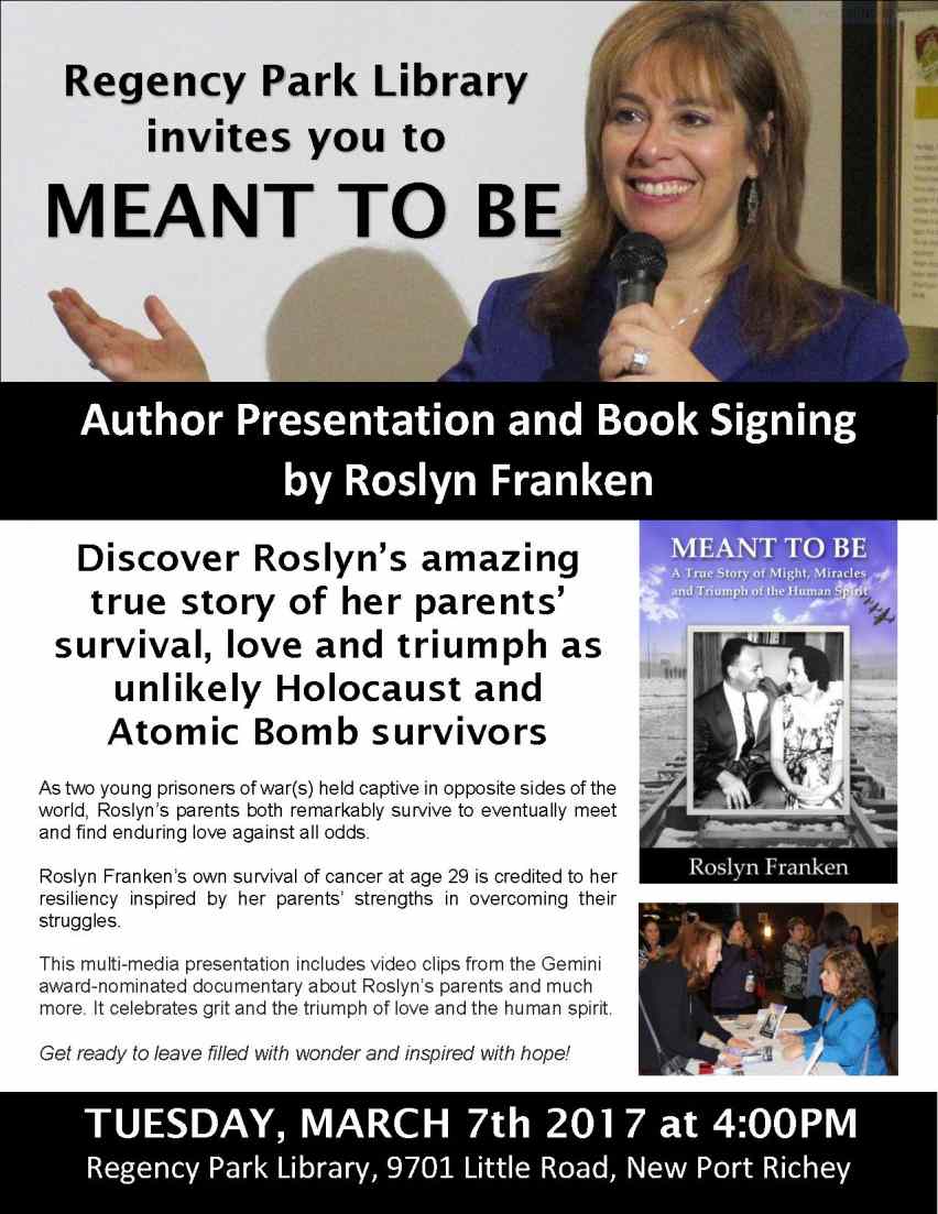 Events Feature Daughter of Holocaust and Atomic Bomb Survivors ...