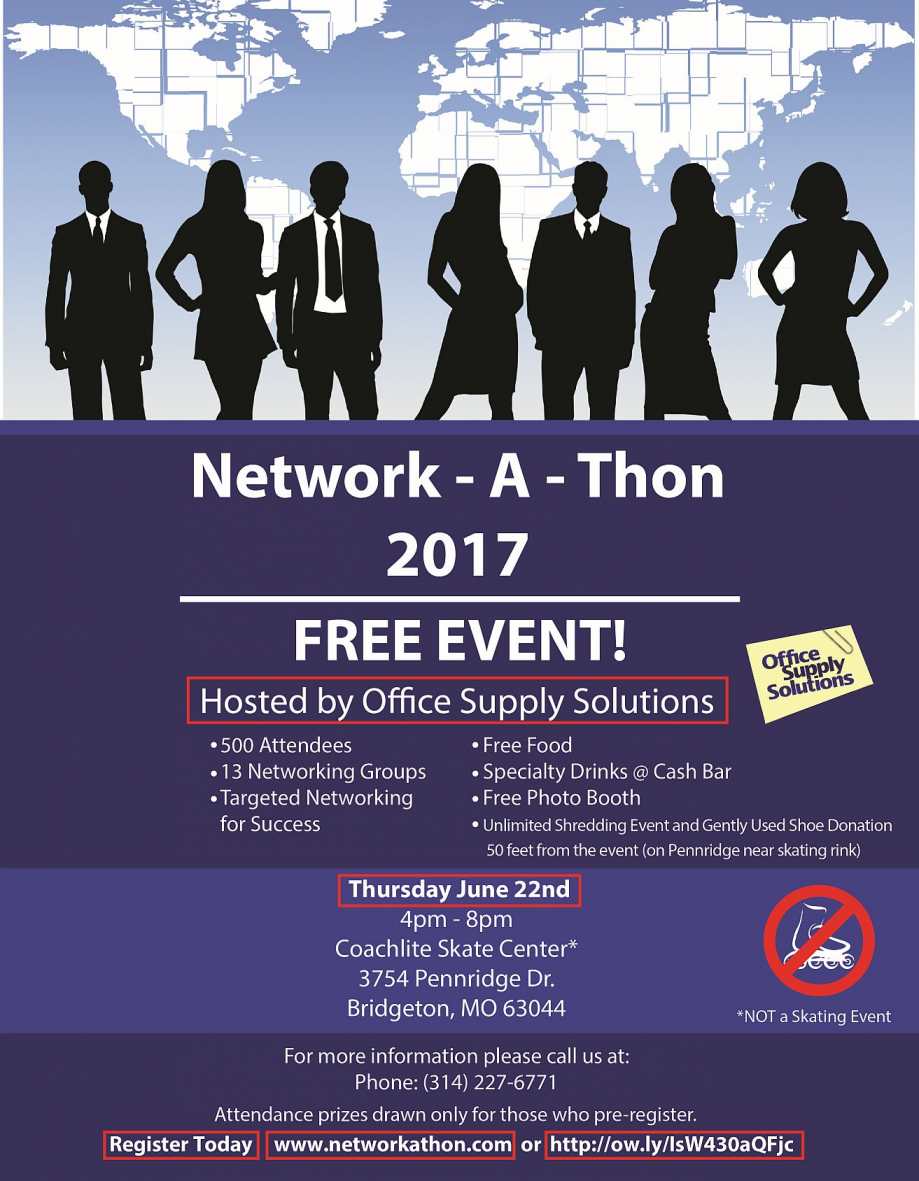 St. Louis&#39; Largest Free Business Networking Event &quot;Network-A-Thon&quot; June 22 -- Office Supply ...