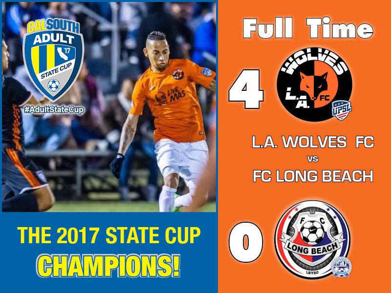 L.A. Wolves FC Crowned Cal South State Cup Champions, Finish Top of the