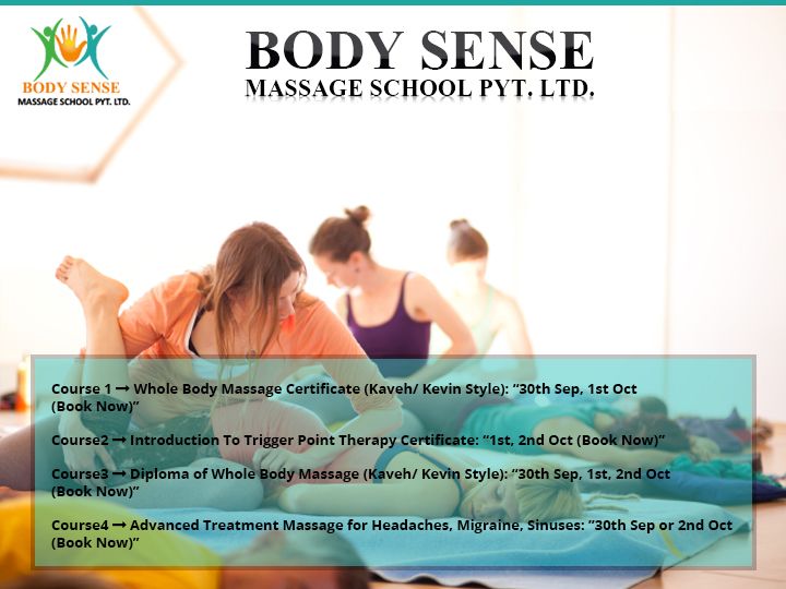 Body Sense Massage School Join The Short Massage Courses In September And October In Melbourne