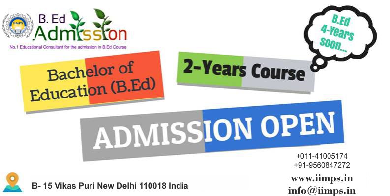 B.Ed Admission Open, B.Ed From UGC Approved University -- IIMPS | PRLog