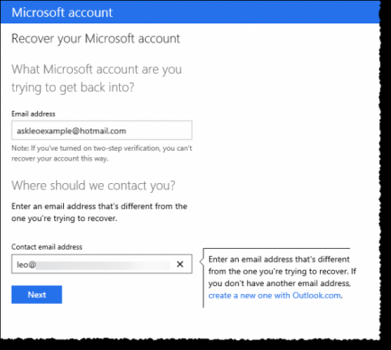 hotmail account