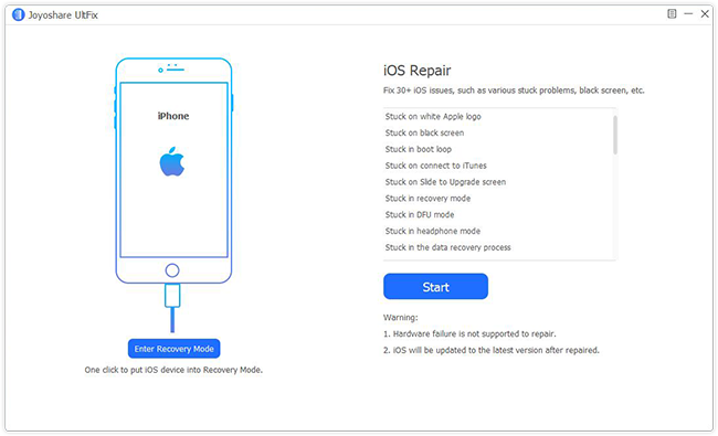 joyoshare ultfix ios system recovery