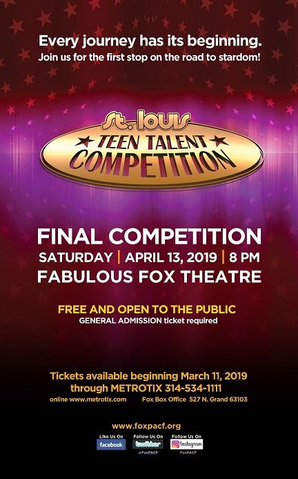 9th Annual St. Louis Teen Talent Competition Chooses 15 High School Acts for Final Event -- Fox ...