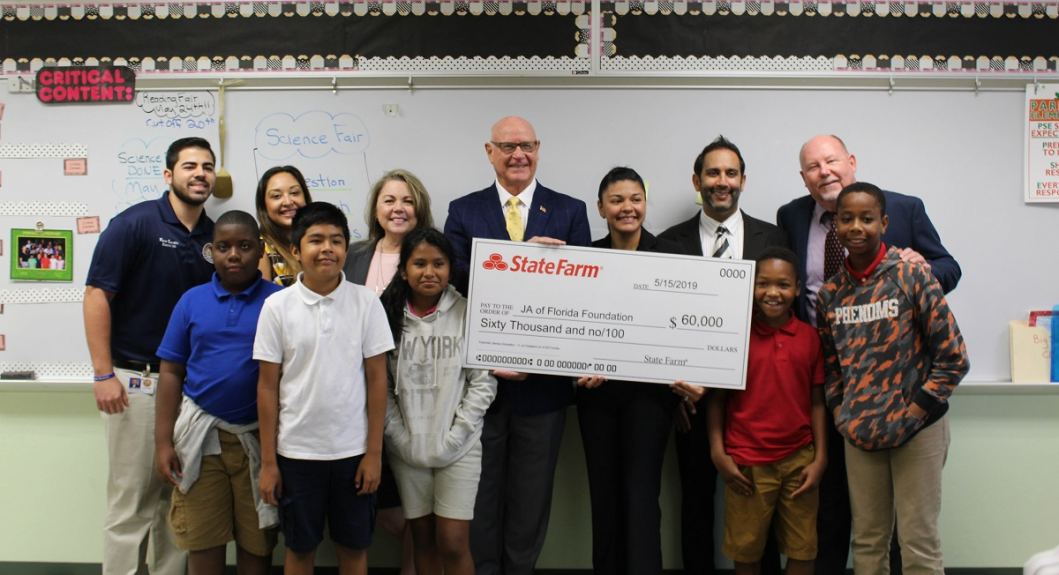 State Farm grant awarded to Junior Achievement Junior Achievement of