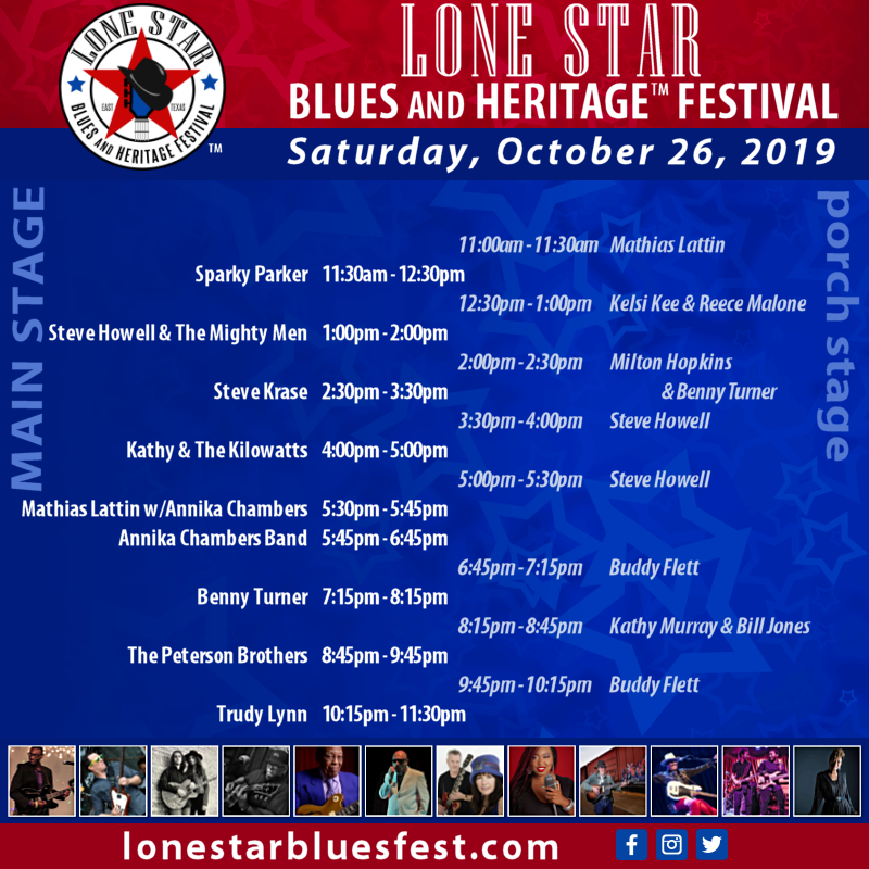 Inaugural Lone Star Blues and Heritage Festival Lineup Announced