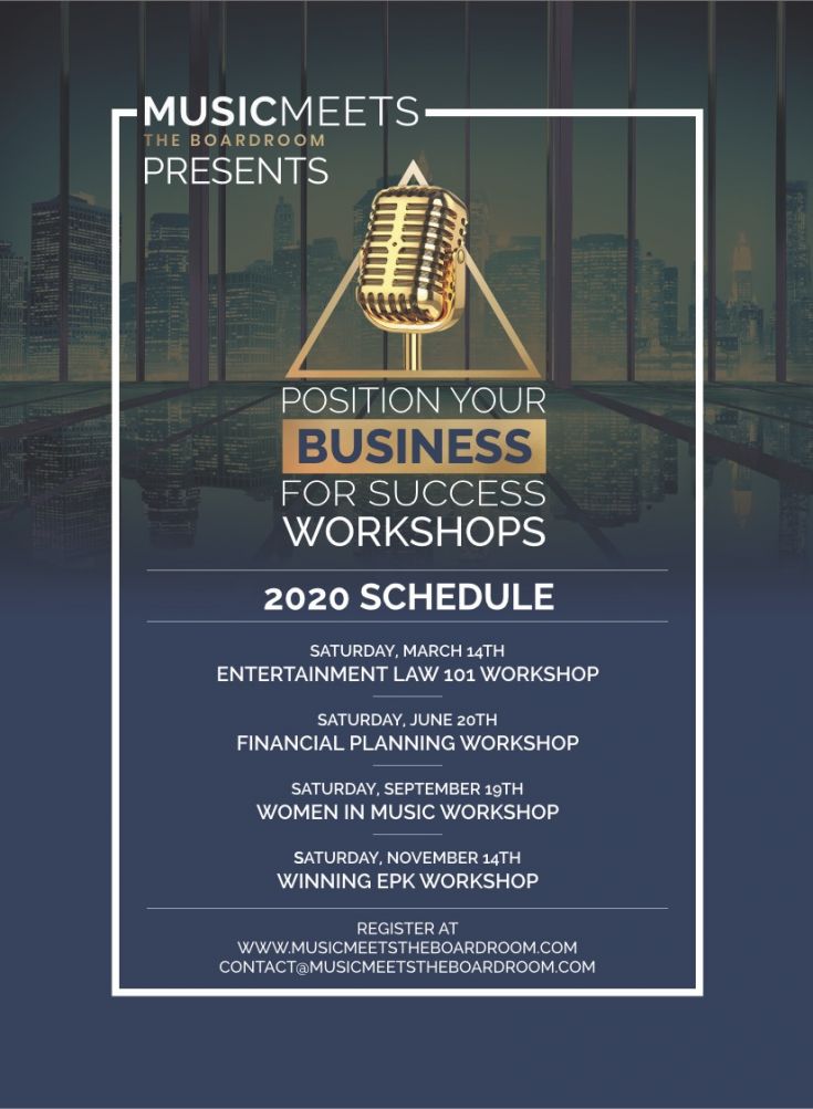 International Recording Artist Launches Music Business Workshops ...