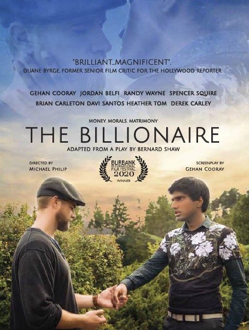 New comedy romance film THE BILLIONAIRE officially submitted to Oscars