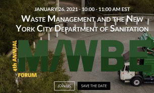 Waste Management & NYC Department of Sanitation Presenting 4th Annual M/WBE Forum -- Apples and Oranges Public Relations