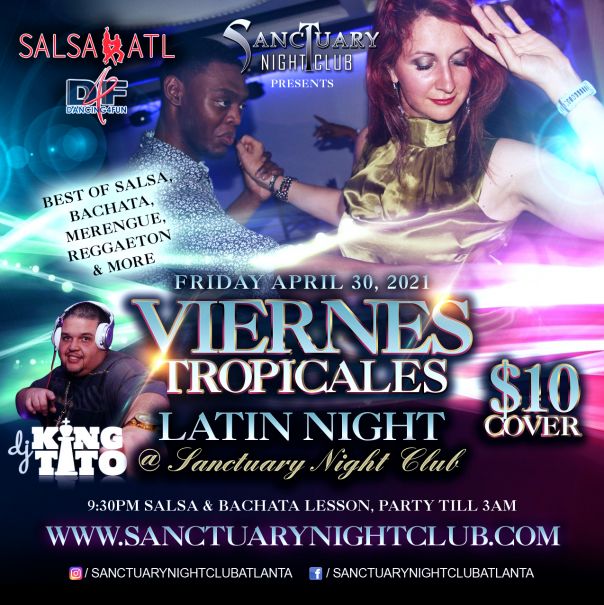 Latin Dance Atlanta @ Sanctuary Night Club Fridays Nights -- Salsa ATL ...