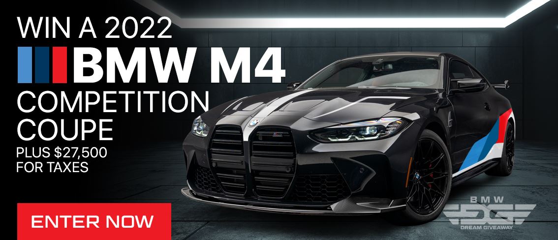 Enter to Win This 2022 BMW M4 Competition Coupe, Plus Free Gas for a ...