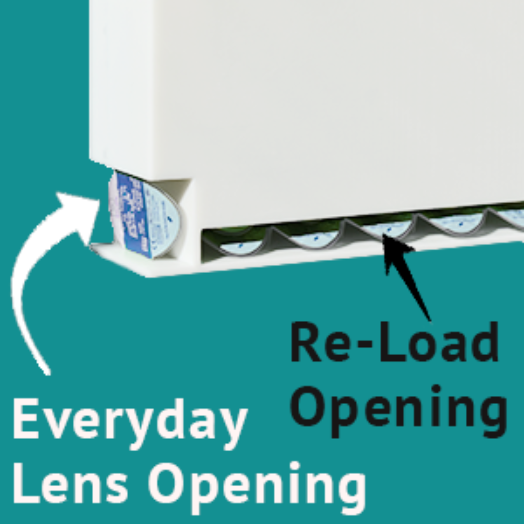OptoOrg Daily Contact Lens Organizer Dispenser & Storage - Hangs Up Easily  